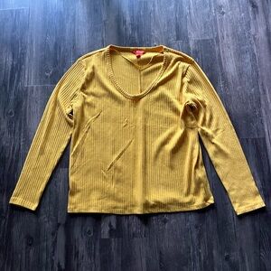 Joe Fresh Ribbed Long Sleeve Top / Sweater Size L